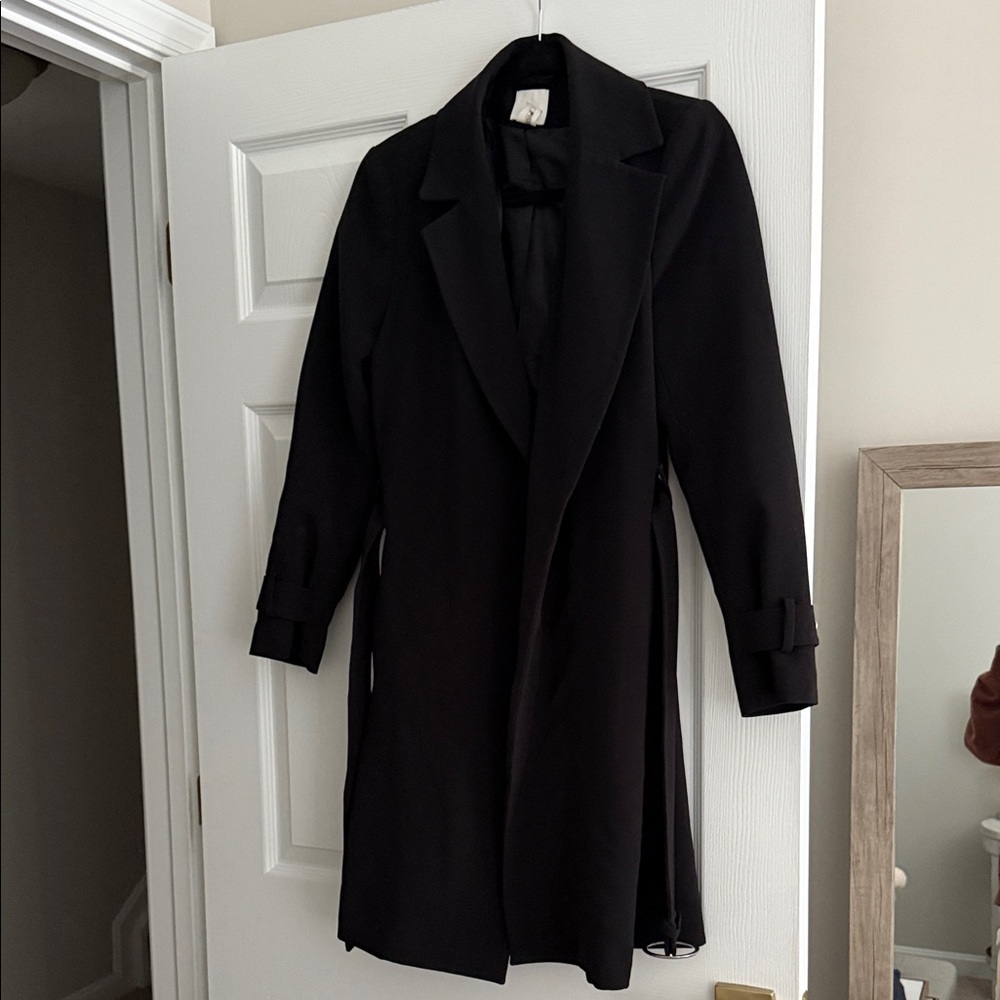 H&M Classic Black Trench Coat